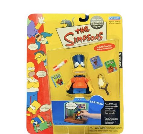 The Simpsons Action Figure Toy Playmates Vtg World Springfield Bartman Bart 5 Ebay
