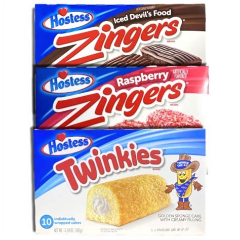 Hostess Twinkie Variety Pack With Zingers Three Flavors Original