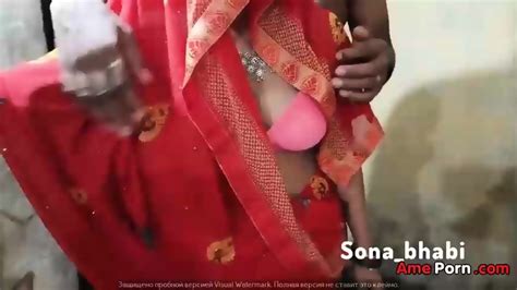 Indian Village Wife Sex With Her Husband Wearing Hot Red Saree And Pink Bra Red Hot Wife Eporner