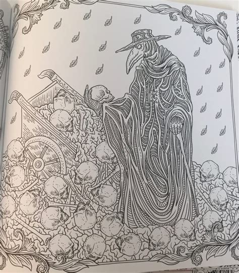 The Beauty Of Horror A Gorgeous Coloring Book Coloring