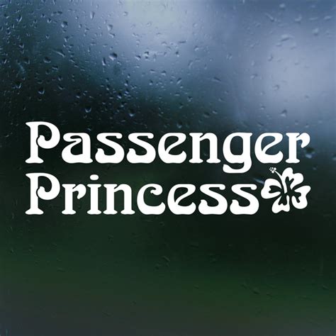 Groovy Passenger Princess Car Decal Get Decaled