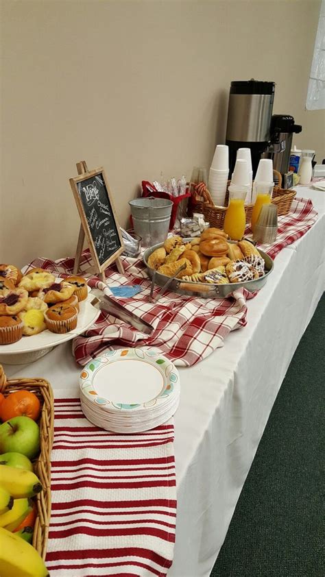 Office Meeting Catered Continental Breakfast Breakfast Party