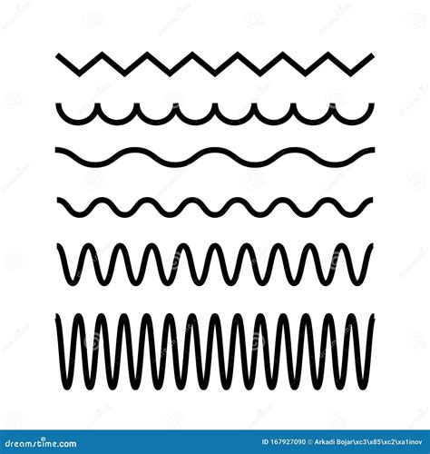 Vibration Waves Vector Icon Set Stock Vector Illustration Of Music