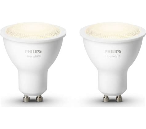 Buy Philips Hue White Smart Led Bulb Gu10 Twin Pack Free Delivery
