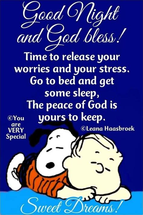 A Peanuts Gang Goodnight Post Good Night Prayer Quotes Snoopy Quotes