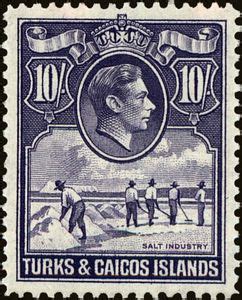 Stamp Salt Industry Turks And Caicos Islands Issues Of Mi