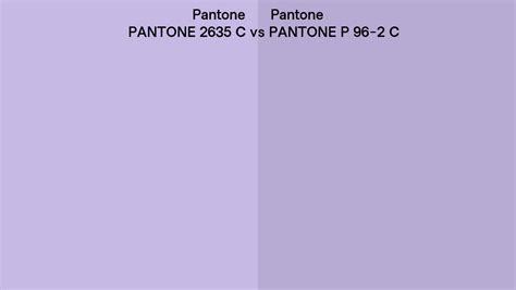 Pantone 2635 C Vs Pantone P 96 2 C Side By Side Comparison