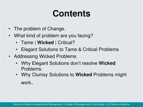 Ppt 1718 Wicked Problems Powerpoint Presentation Free Download