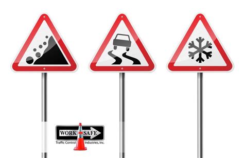 10 Common Road Hazard Signs And Their Meanings Worksafe Traffic Control