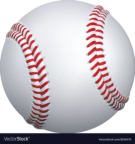 Download Baseball ball Royalty Free Vector Image - VectorStock