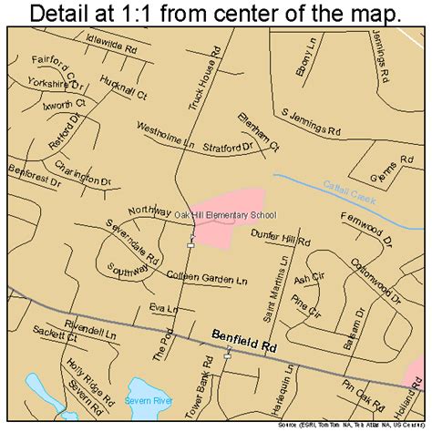 Severna Park Maryland Street Map 2471200