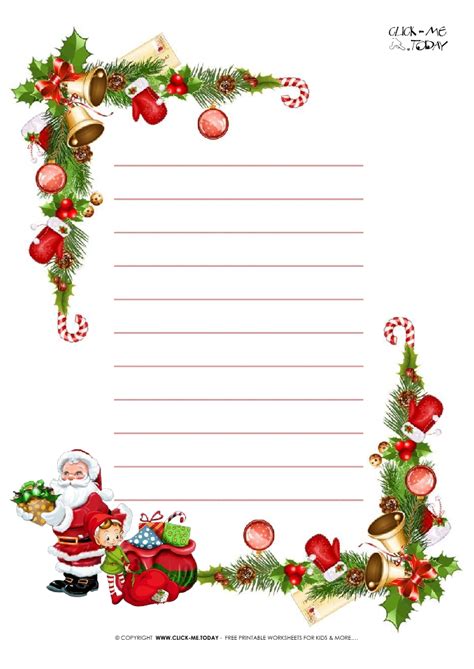 Printable Letter To Santa Paper Get What You Need For Free