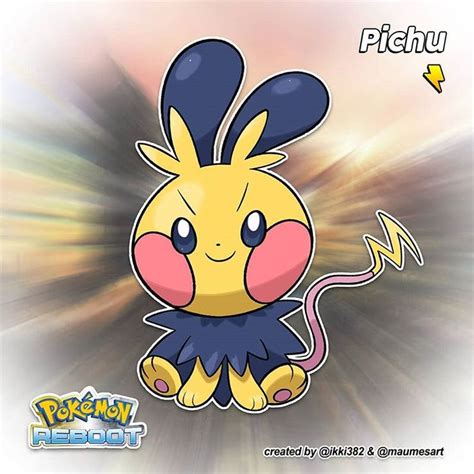 Pokémon Reboot On Instagram “⚡ 172 Pichu The Tiny Mouse Pokémon ⚡