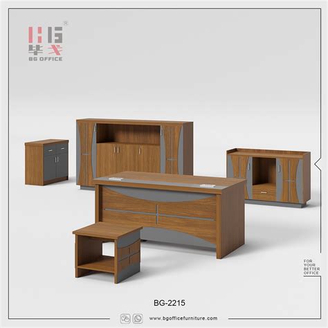 Wood Design Computer Table Modern Commercial Furniture Wooden Manager