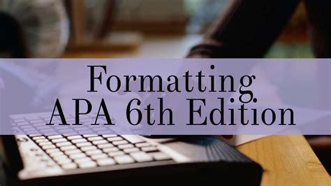 Apa style is a writing style and format for academic documents such as scholarly journal articles and books. Formatting APA 6th Edition Essays - YouTube