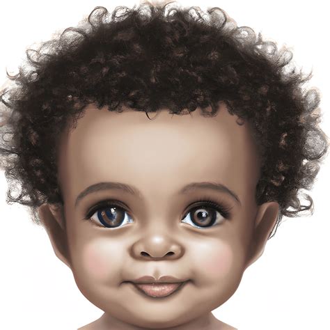 African Angel Baby Graphic · Creative Fabrica