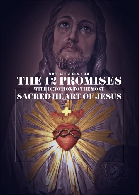 The 12 Promises With Devotion To The Most Sacred Heart Of Jesus Fc