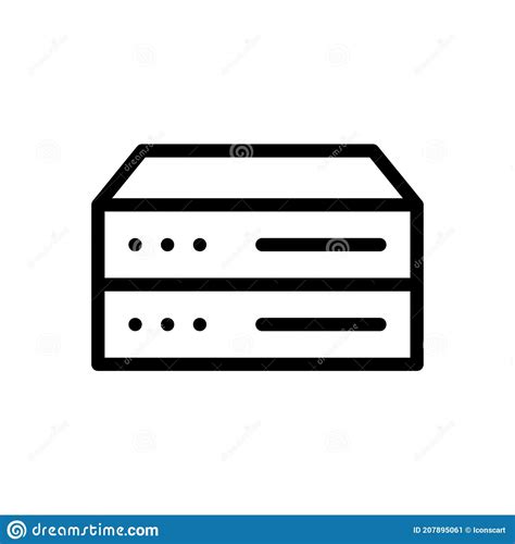 Mainframe Icon Vector From Computers And Network Collection Thin Line Mainframe Outline Icon