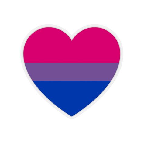Bisexual Sticker Bisexual Pride Bisexual Heart Design Etsy