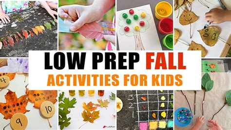 Low Prep Fall Activities For Kids Happy Toddler Playtime