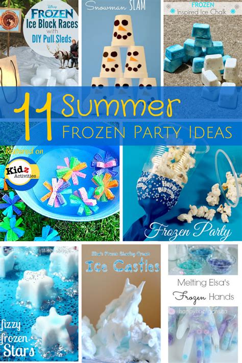 11 Summer Frozen Party Ideas Frozen Party Activities