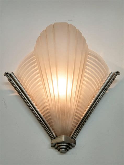 Pair Of French Art Deco Wall Sconces By Petitot For Sale At 1stdibs