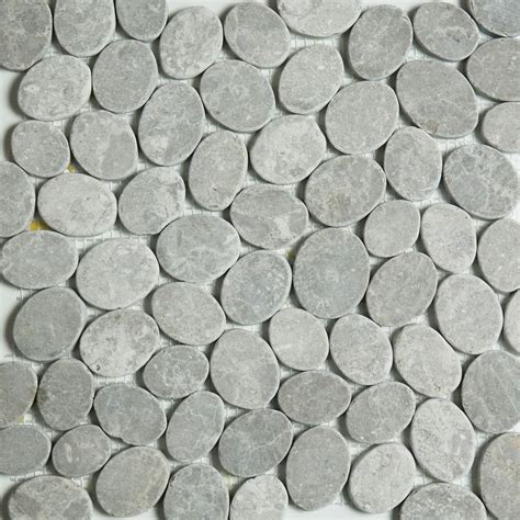 Sliced Pebble Mosaic Grey Stone