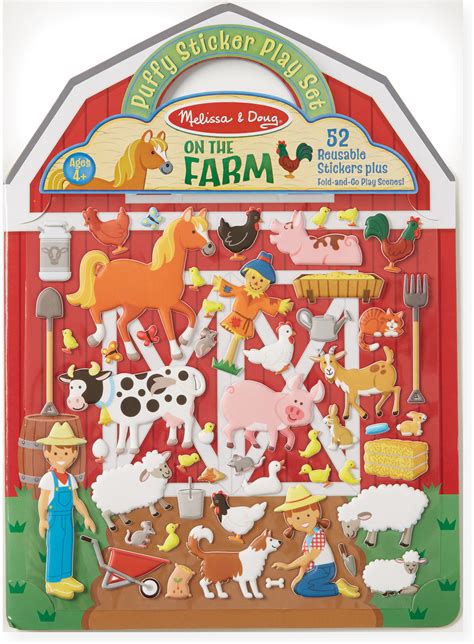 Puffy Sticker Play Set On The Farm Grandrabbits Toys In Boulder