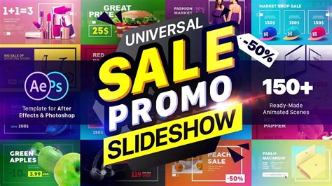 Sale Promo Slideshow Pack After Effects Template Youtube