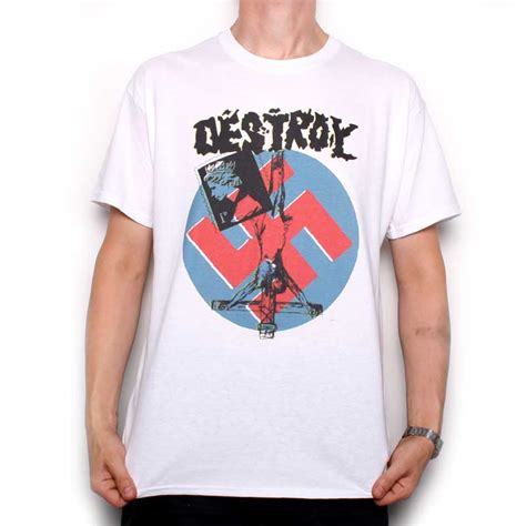 Classic Punk T Shirt Destroy Design Punk T Shirts At Old Skool Hooligans