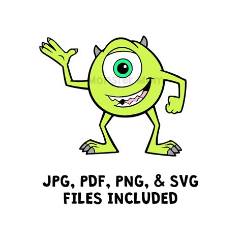 Mike Wazowski Layered Svg Monsters Inc Mike Svg Mike Cut File
