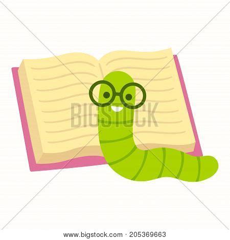 Cute Cartoon Bookworm Vector Photo Free Trial Bigstock