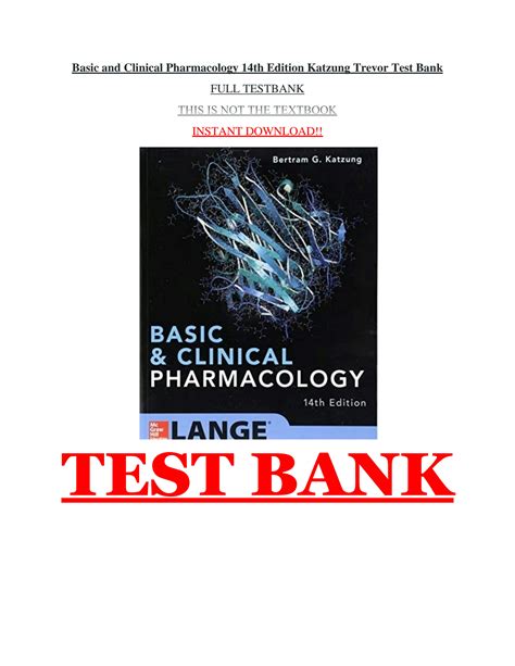 Solution Basic And Clinical Pharmacology 14th Edition Katzung Trevor