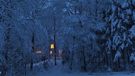 Home In Snowy Woods Panorama Photograph By Alan L Graham Fine Art America