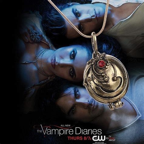Steampunk The Vampire Diaries Elena Necklace Verbena Locket Pendant