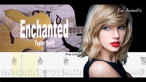 Enchantedtaylor Swift Fingerstyle Guitar Tutorial Tab And Chords