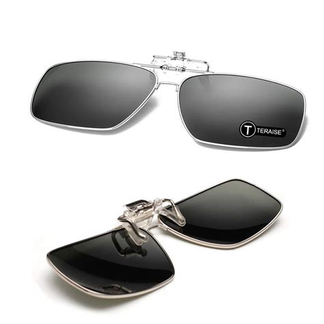 buy teraise polarized clip on sunglasses with flip up function suitable driving sports online at