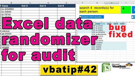 Vba Excel Randomizer Random Number Generator Vbatip42 Youtube