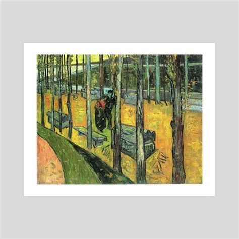 Alychamps Autumn By Vincent Van Gogh An Art Print By Edouardo Namii