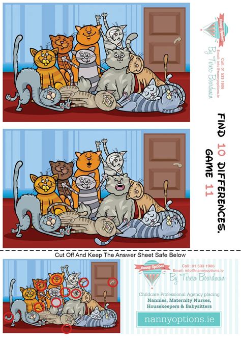 Games For Kids Find 10 Differences Game 11 Nanny Options By