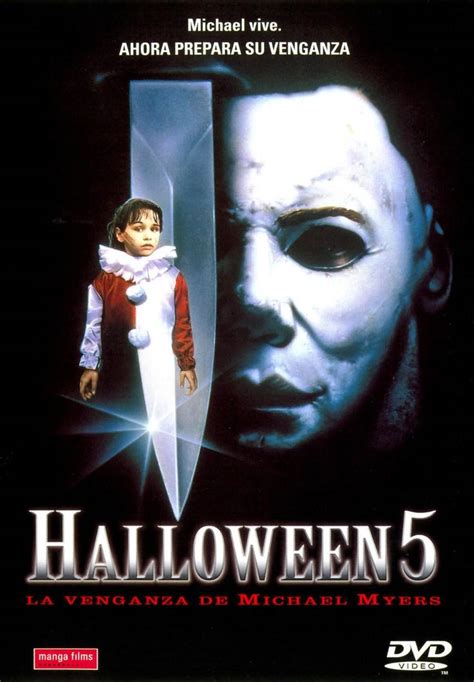 A Movie Poster For Halloween 5 The Revenge Of Michael Myers Starring