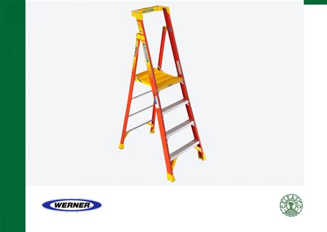 Fiberglass Podium Ladder 10ft Reach Height 4ft Type Ia Pd6204