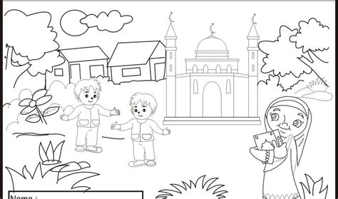 Gambar sumpah pemuda 3 dimensi. Gambar Suasana Ramadhan Anak Tk / Mewarnai Sketsa Gambar ...