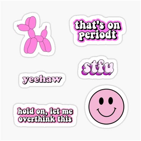 Pink Aesthetic Pack Sticker By STAR Redbubble