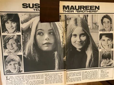 Maureen Mccormick The Brady Bunch Susan Dey Three Page Vintage Clipping 259 Picclick