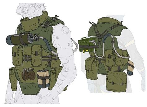 Vest Concept Characters And Art Metal Gear Online Sci Fi Concept