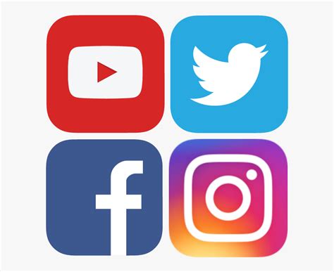 Clip Art Facebook And Instagram Icons Facebook Instagram Youtube Logo