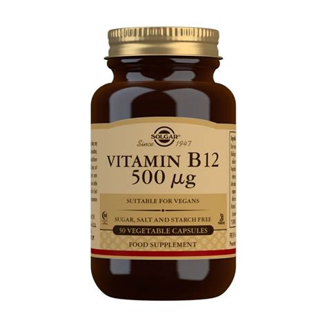 Vitamina B12 500 Mg Solgar 50 Capsulas
