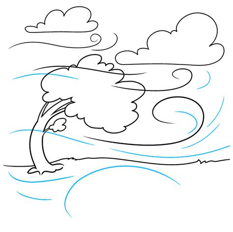 How To Draw The Wind Really Easy Drawing Tutorial