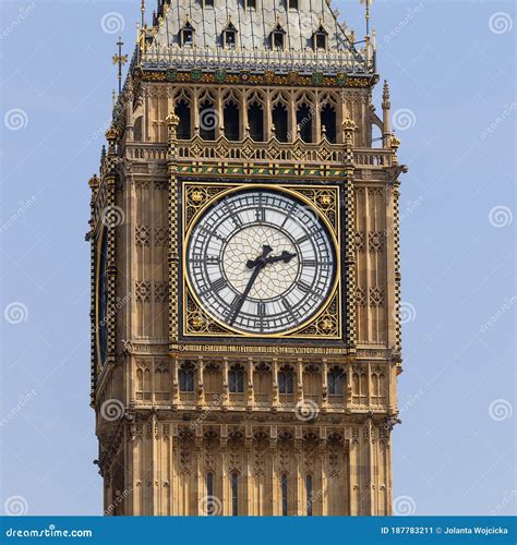 Big Ben Clock Tower Of The Palace Of Westminster London United